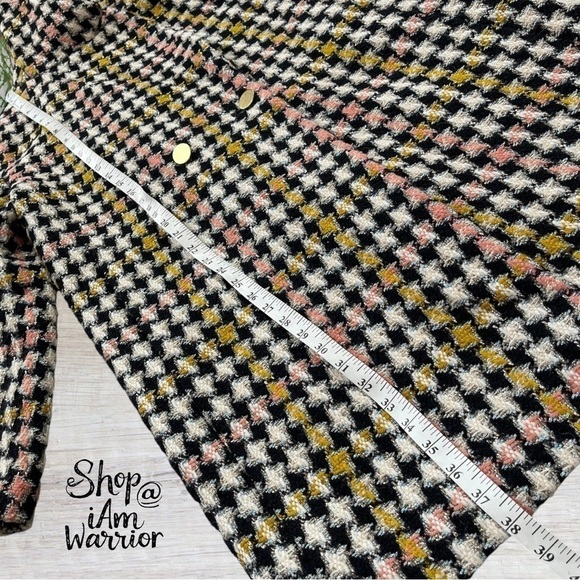J.Crew Collection large check houndstooth double breasted coat *shop@iamwarrior - Picture 13 of 16